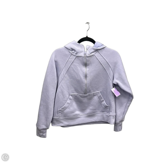 Athletic Top Long Sleeve Hoodie By Danskin In Purple, Size: M