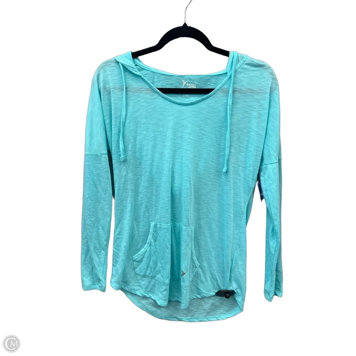 Athletic Top Long Sleeve Hoodie By Old Navy In Blue, Size: Xs