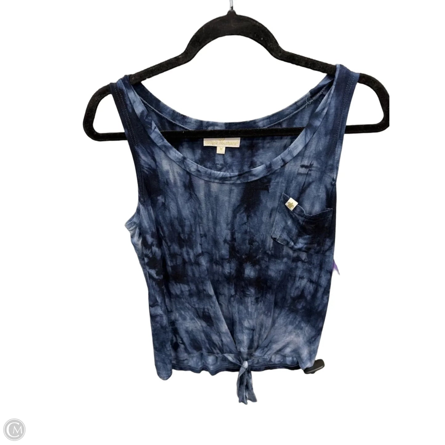 Top Sleeveless By Simply Southern In Tie Dye Print, Size: M