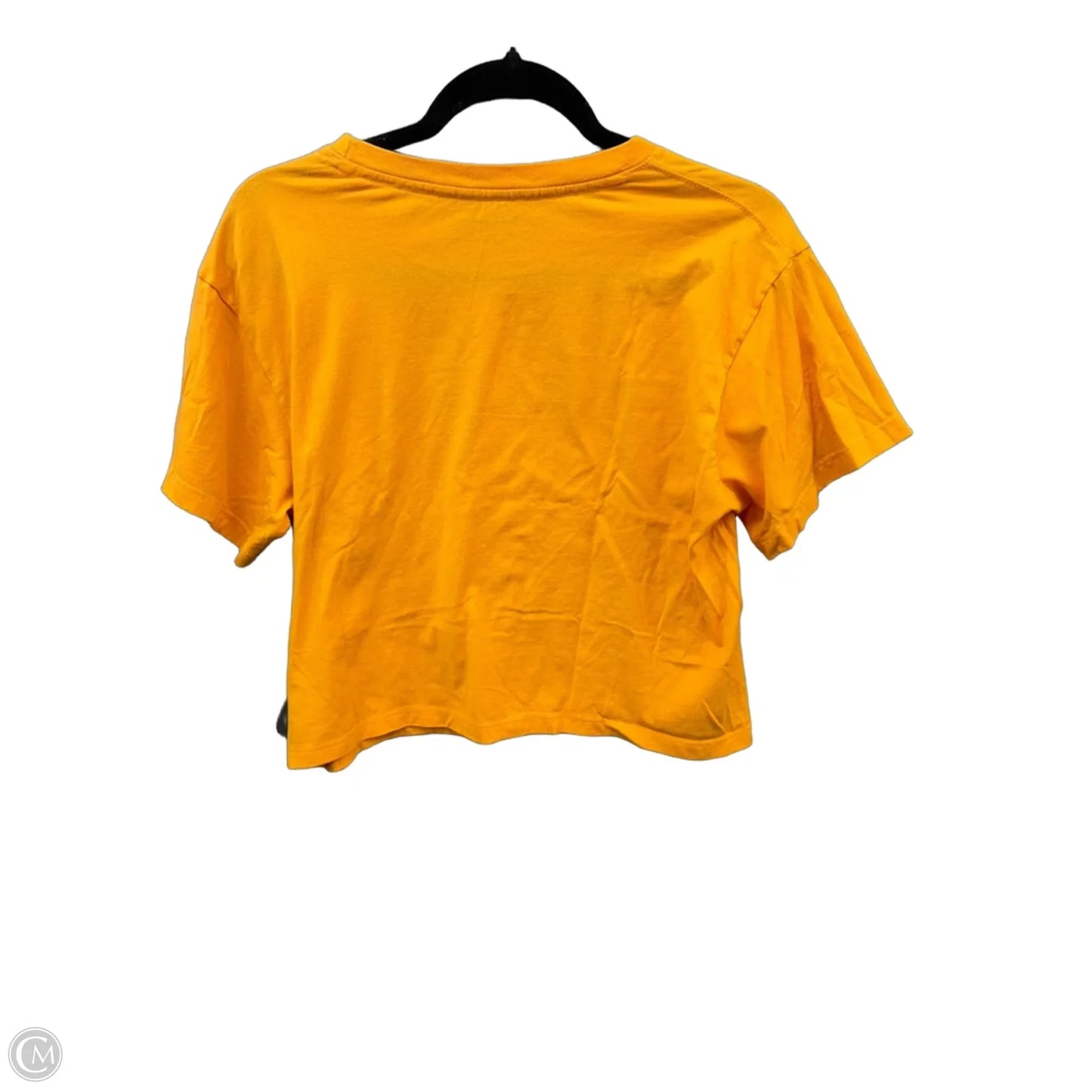 Top Short Sleeve By Champion In Orange, Size: M