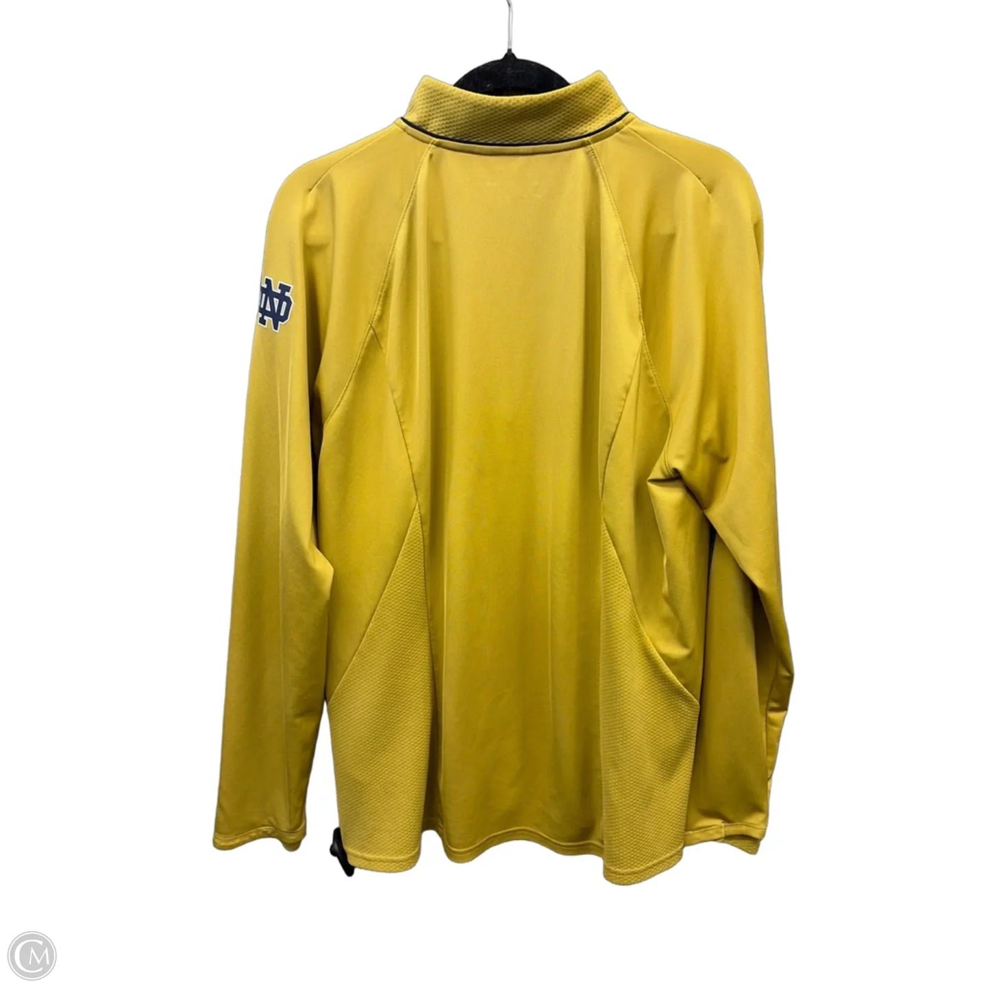 Athletic Top Long Sleeve Crewneck By Under Armour In Yellow, Size: 2x
