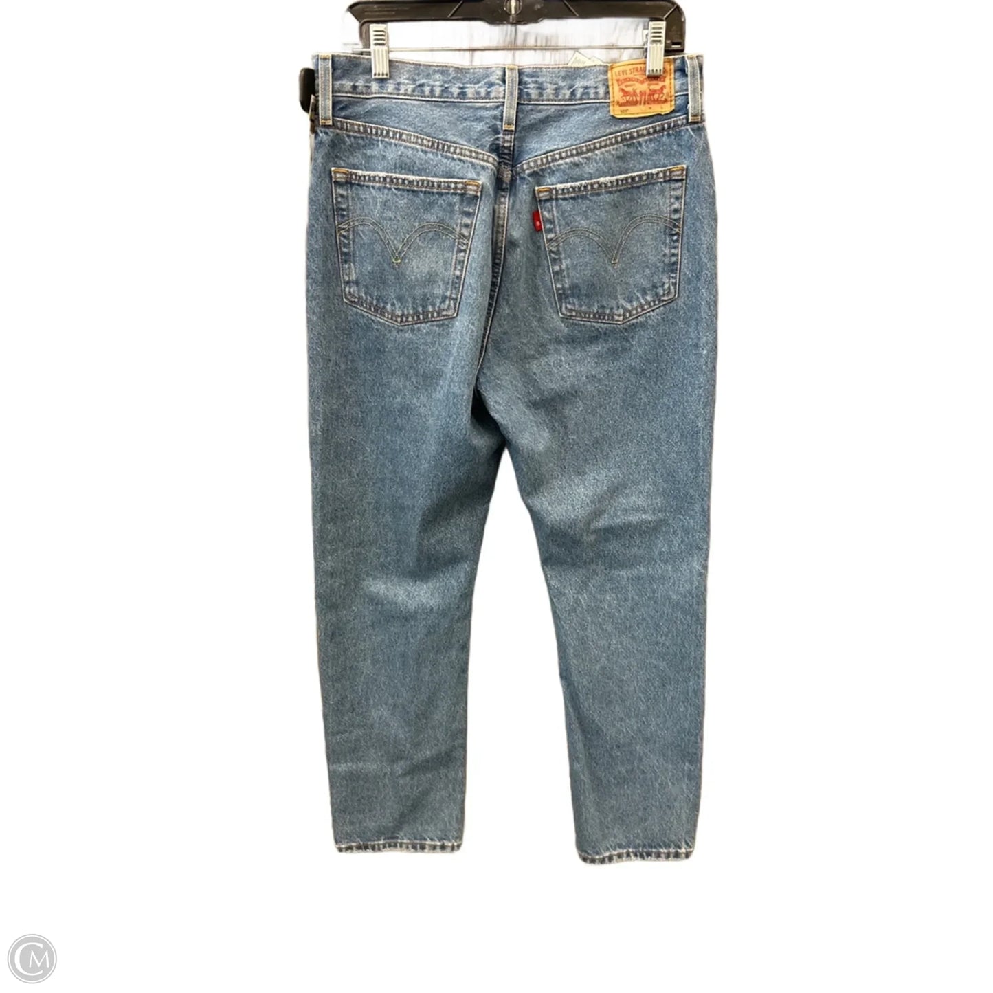 Jeans Skinny By Levis In Blue Denim, Size: 10