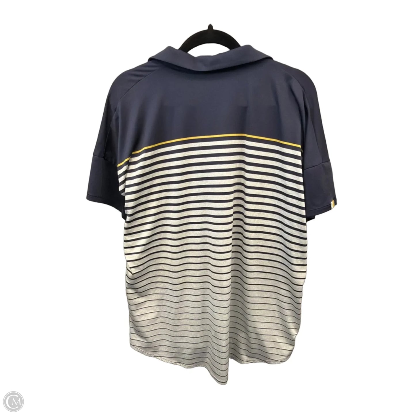 Athletic Top Short Sleeve By Under Armour In Navy, Size: 2x
