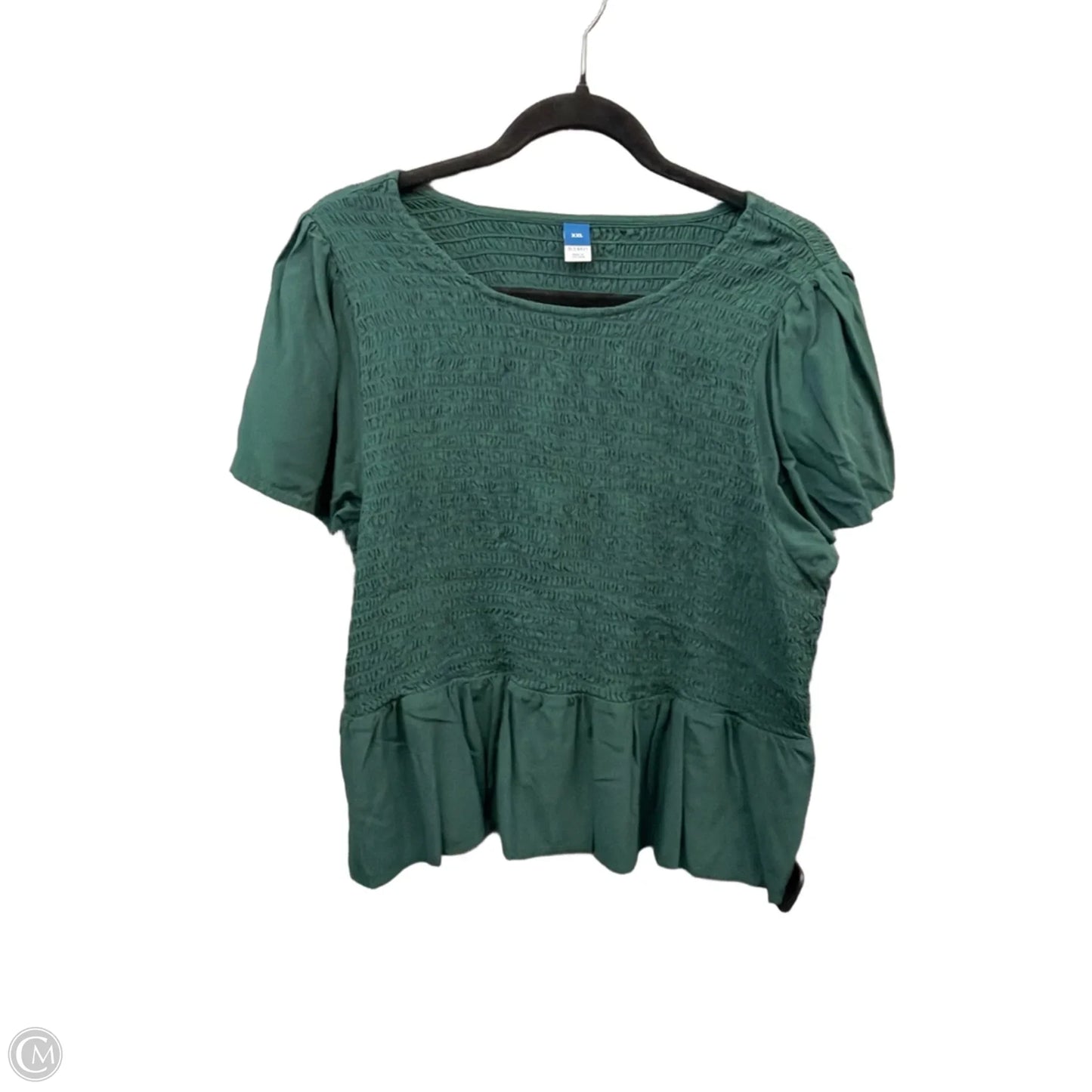 Top Short Sleeve By Old Navy In Green, Size: Xxl