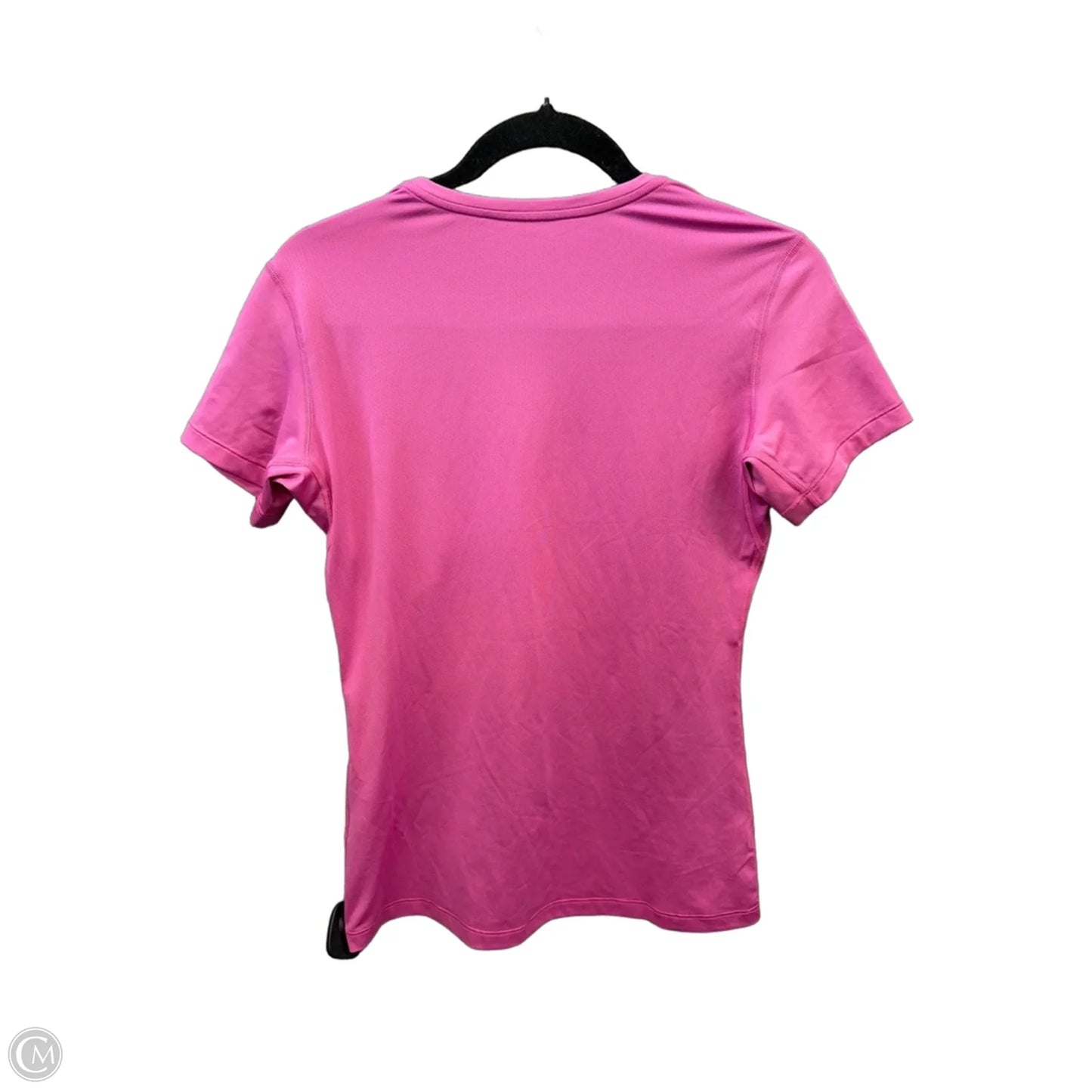 Athletic Top Short Sleeve By Nike In Pink, Size: L
