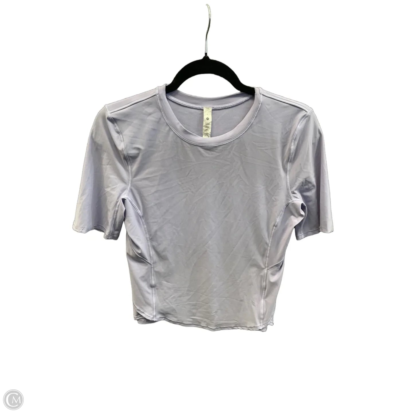Athletic Top Short Sleeve By Lululemon In Purple, Size: S