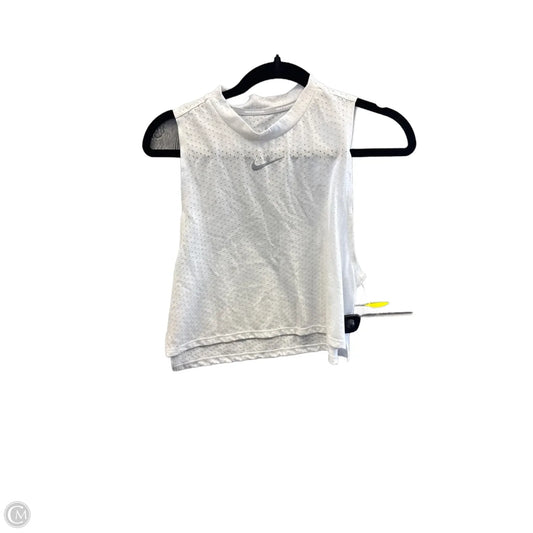 Athletic Tank Top By Nike In White, Size: S