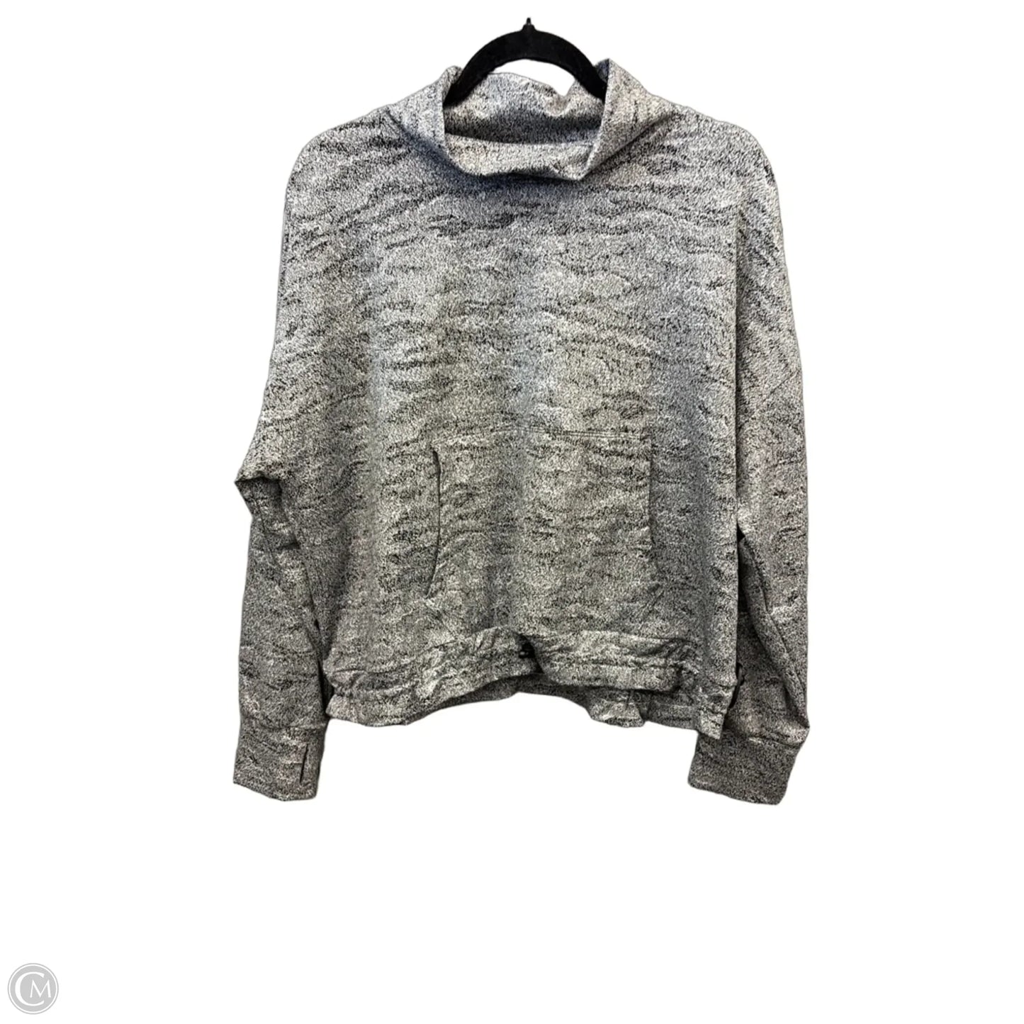 Athletic Top Long Sleeve Collar By Kyodan In Black, Size: Xl