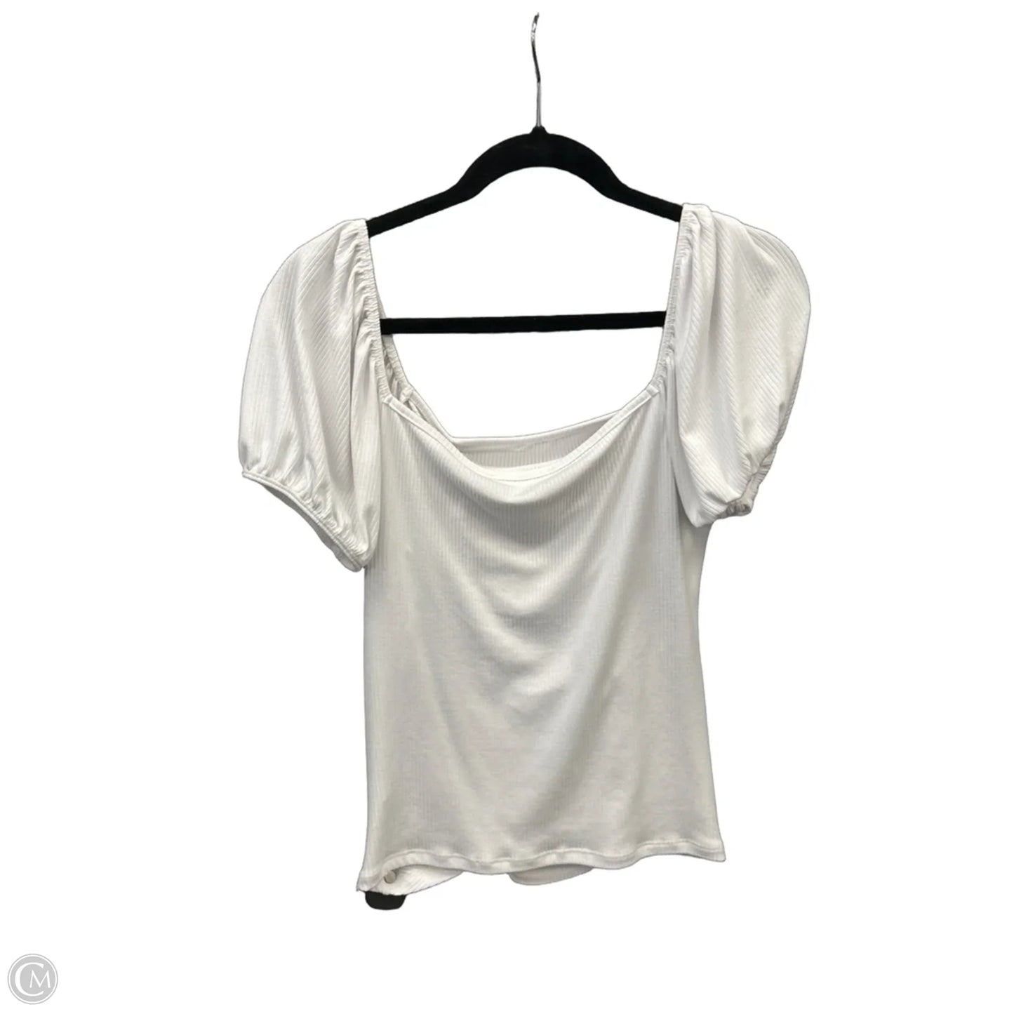 Top Short Sleeve By Clothes Mentor In White, Size: Xl