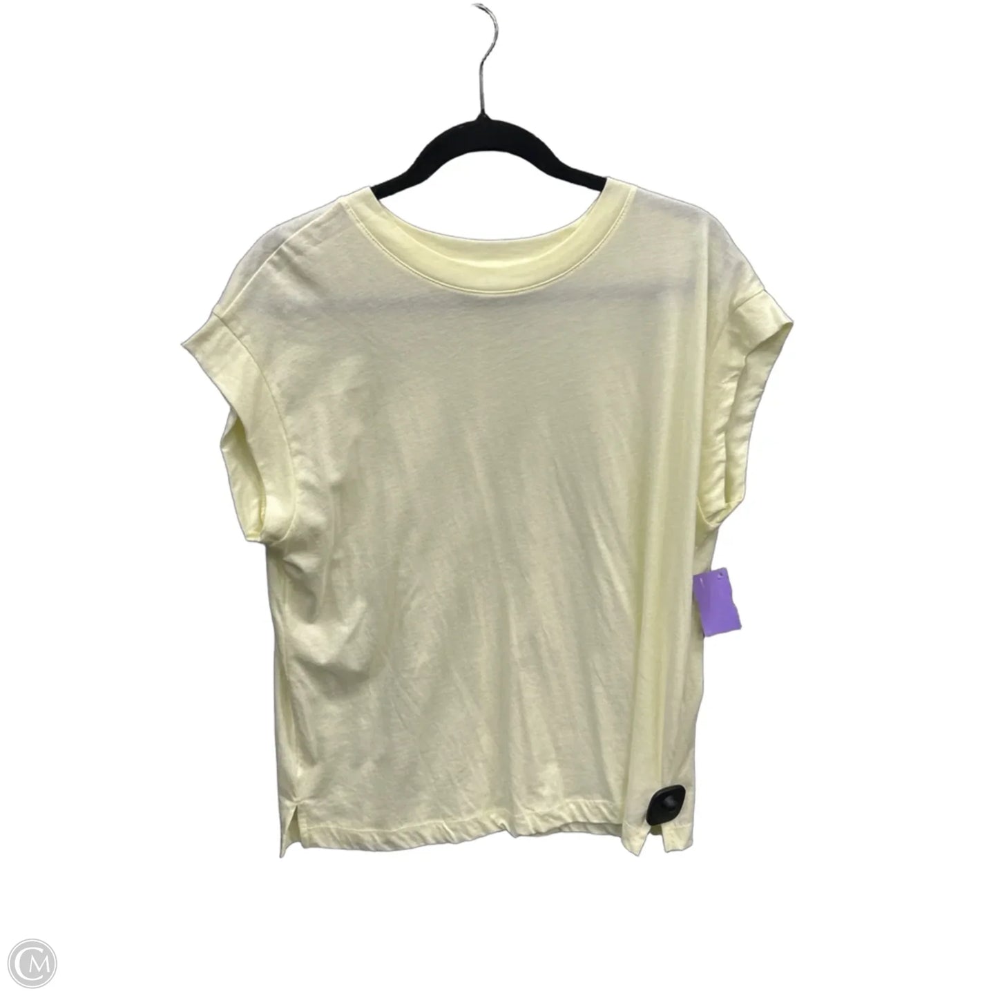 Top Short Sleeve Basic By A New Day In Yellow, Size: M