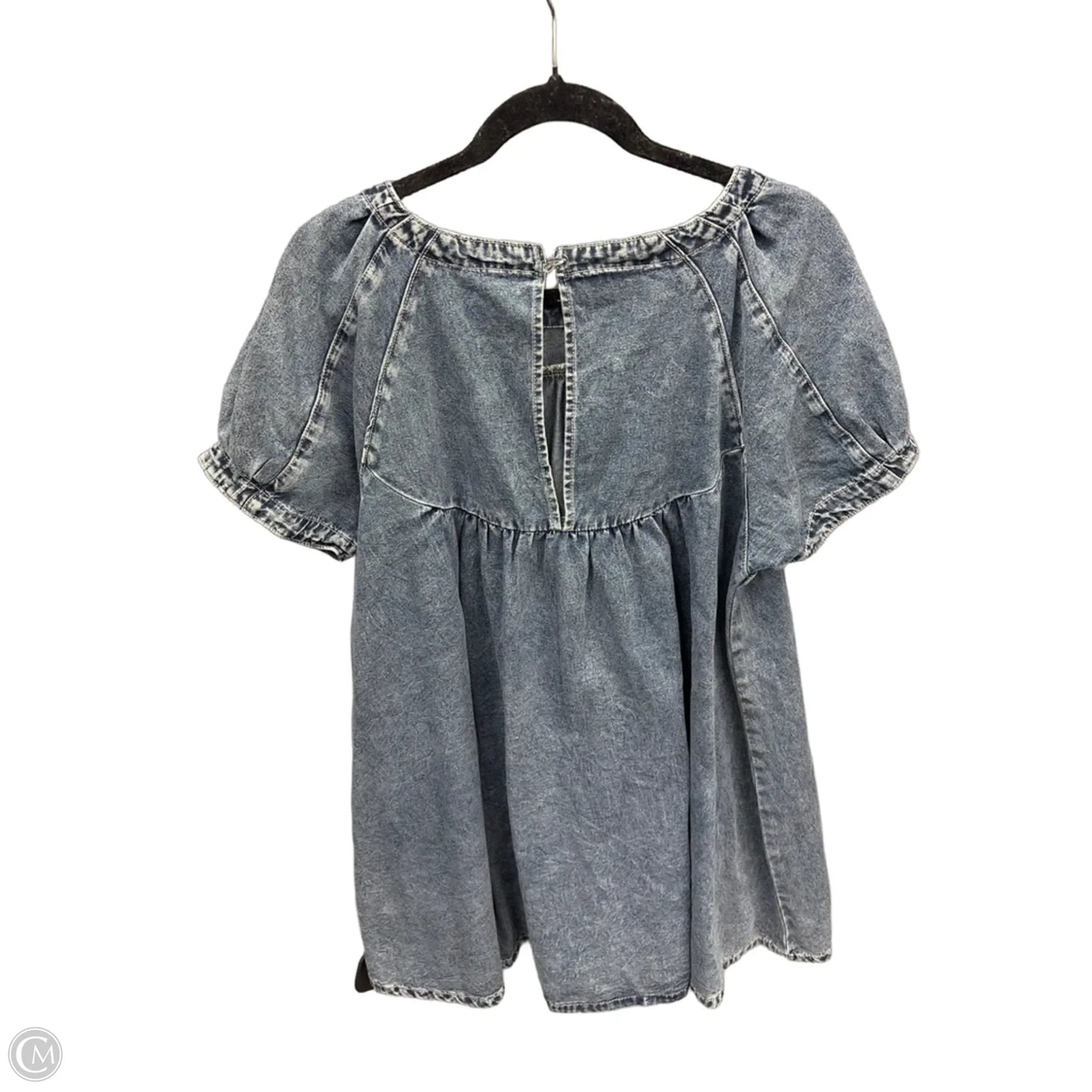 Dress Casual Short By Baevely In Blue Denim, Size: S