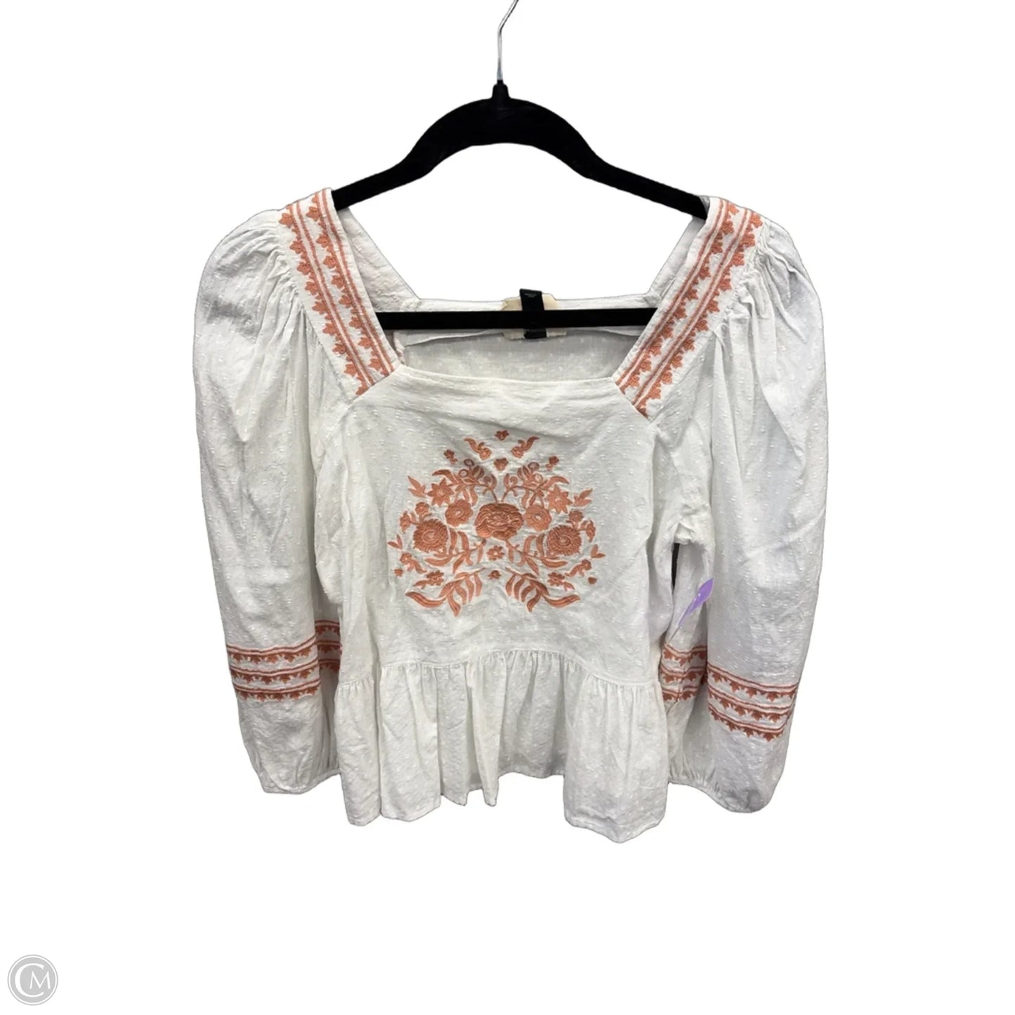 Top Long Sleeve By Universal Thread In White, Size: Xs