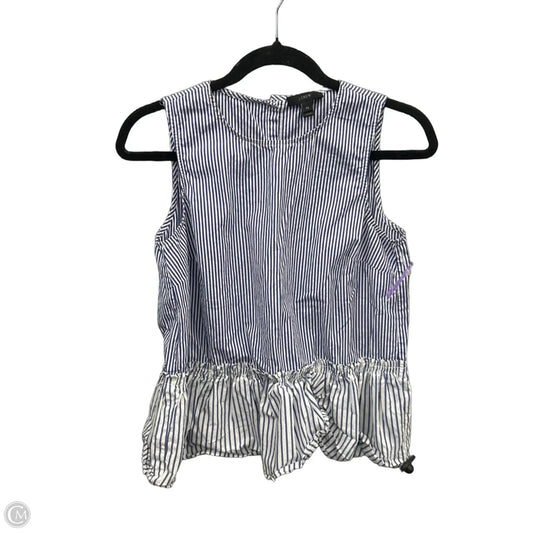 Top Sleeveless By J. Crew In Striped Pattern, Size: Sp