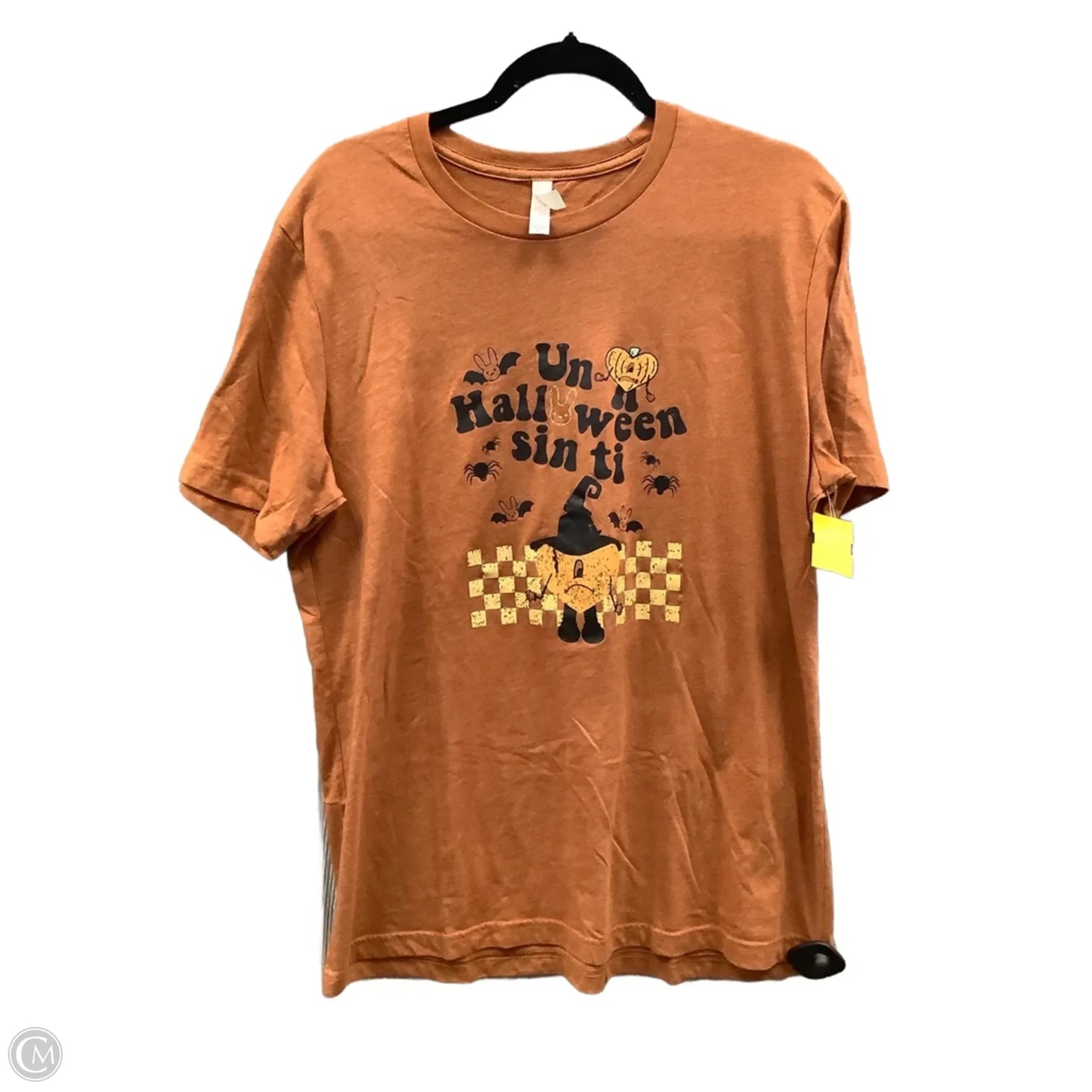 Top Short Sleeve Basic By Canvas In Orange, Size: Xl