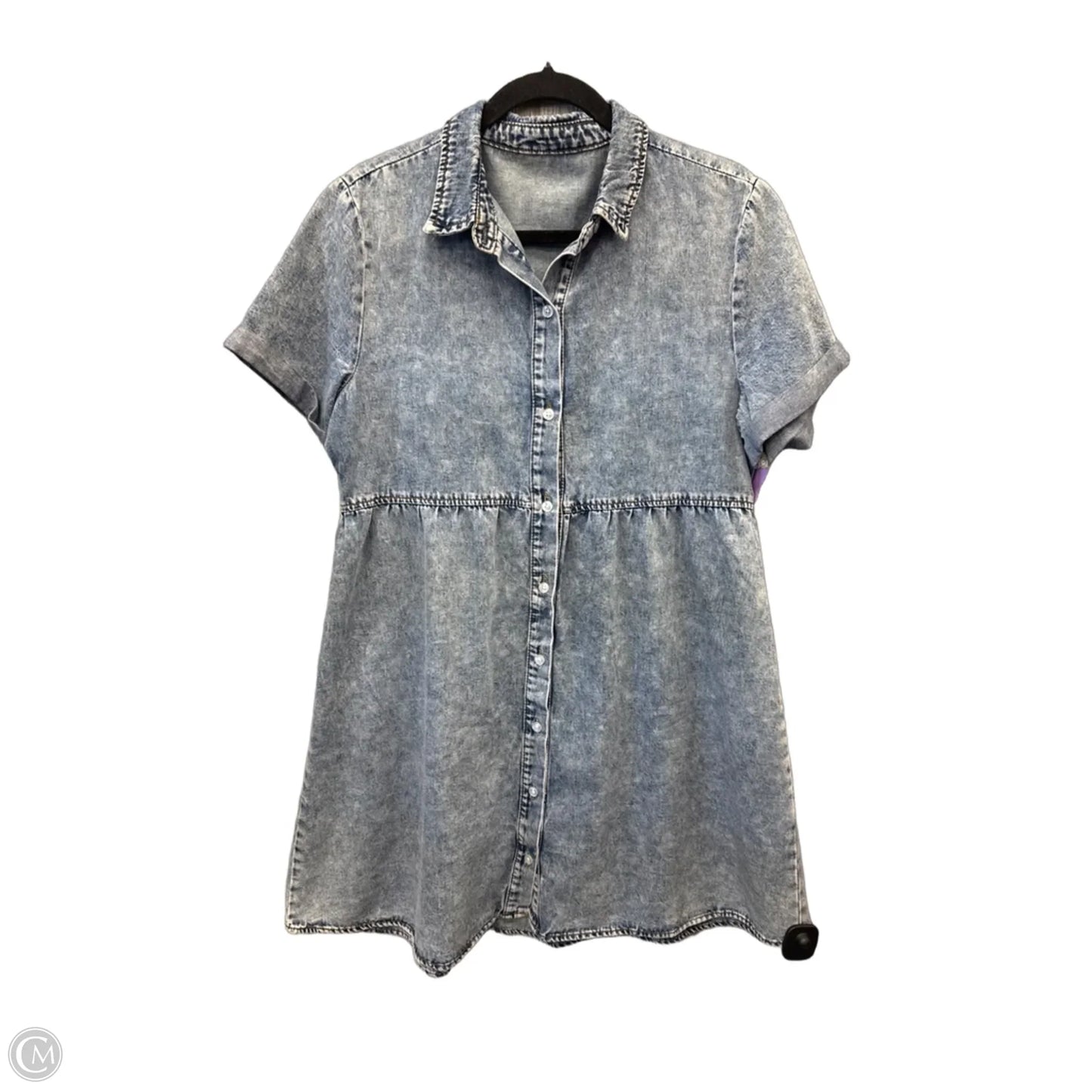Dress Casual Midi By Clothes Mentor In Blue Denim, Size: M