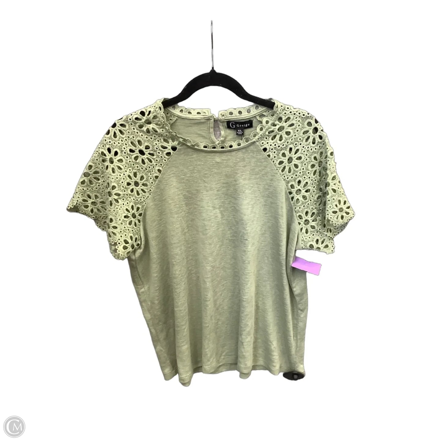 Top Short Sleeve By Clothes Mentor In Green, Size: Xl