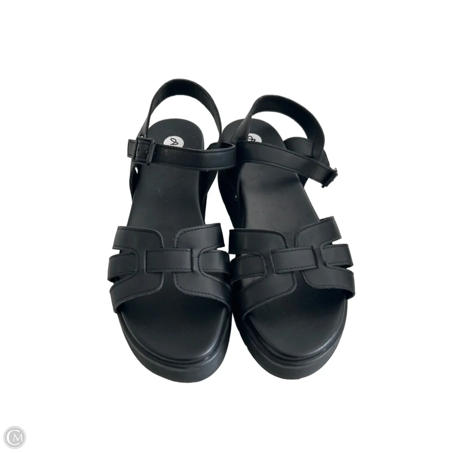 Sandals Heels Platform By Mia In Black, Size: 8