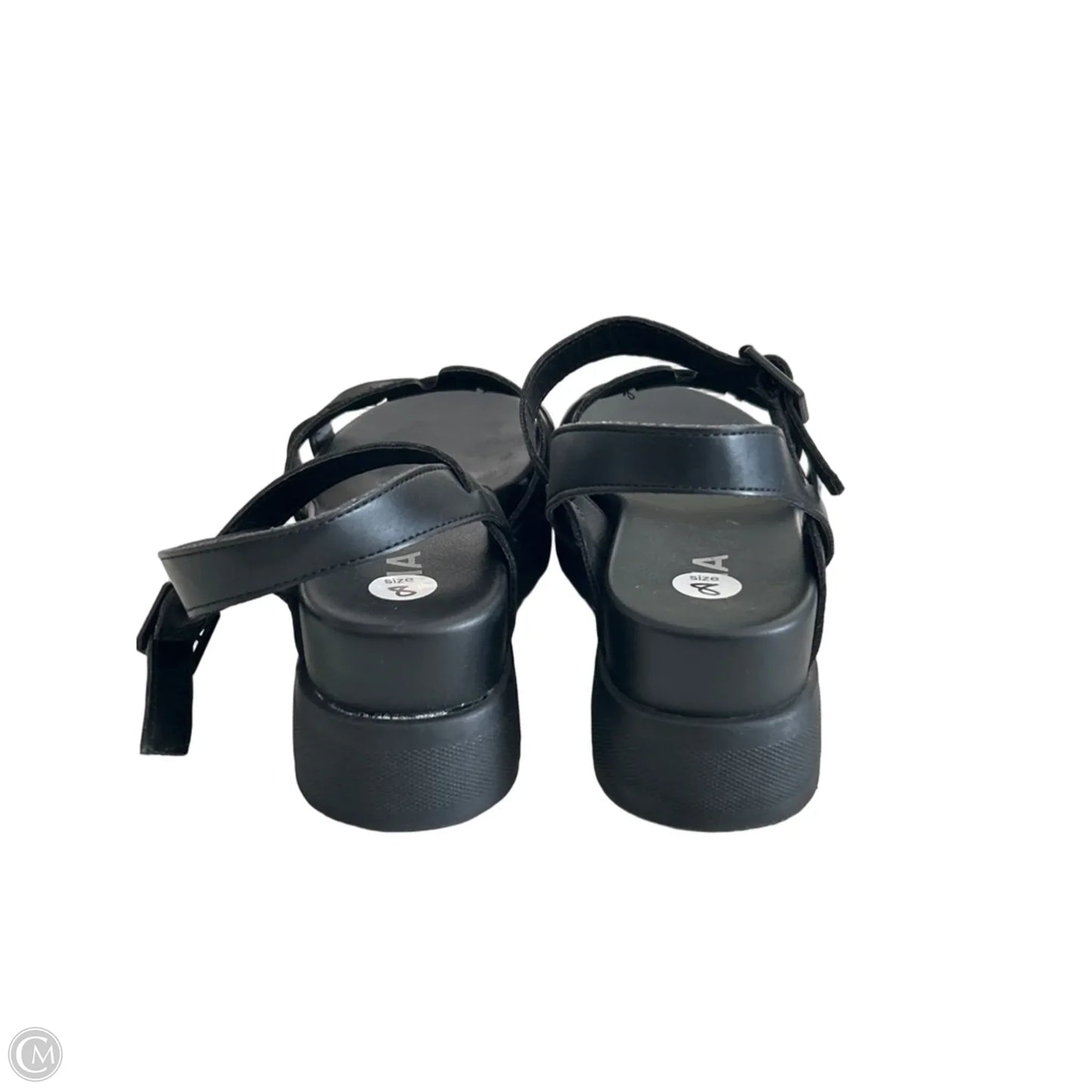 Sandals Heels Platform By Mia In Black, Size: 8