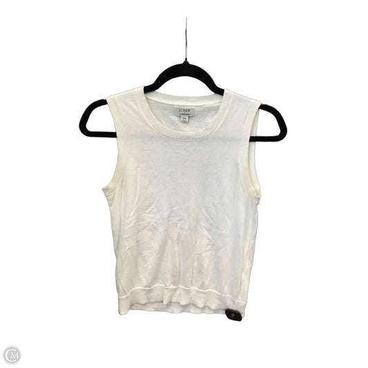 Top Sleeveless By J. Crew In White, Size: Xs