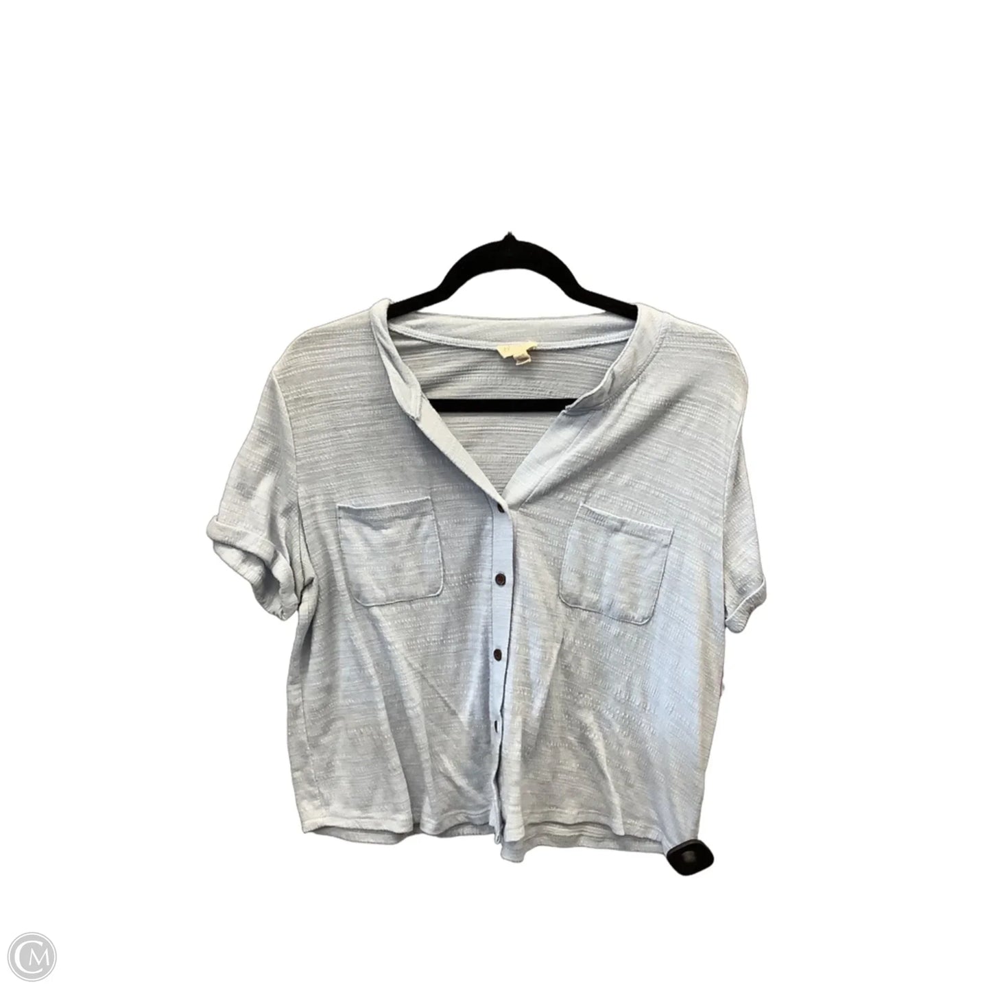 Top Short Sleeve By Clothes Mentor In Blue, Size: L
