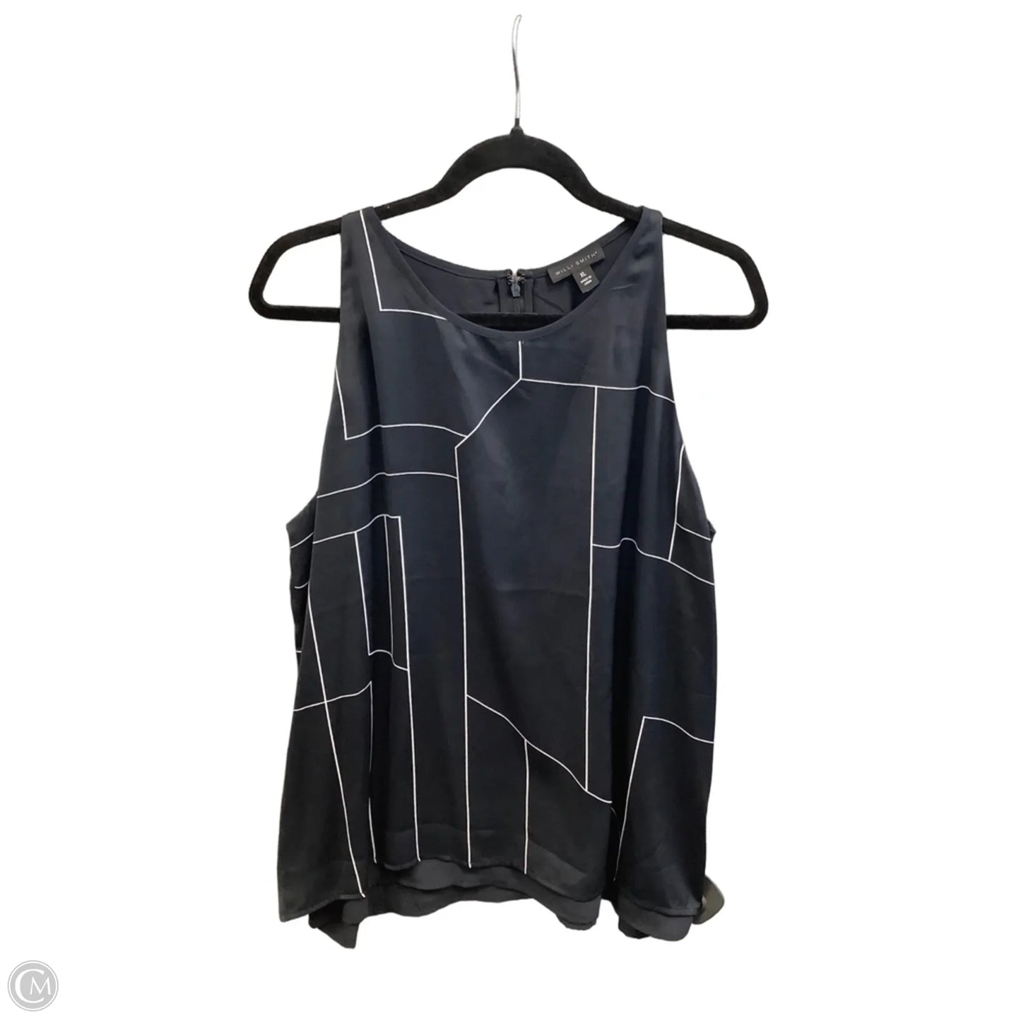 Top Sleeveless By Willi Smith In Black, Size: Xl