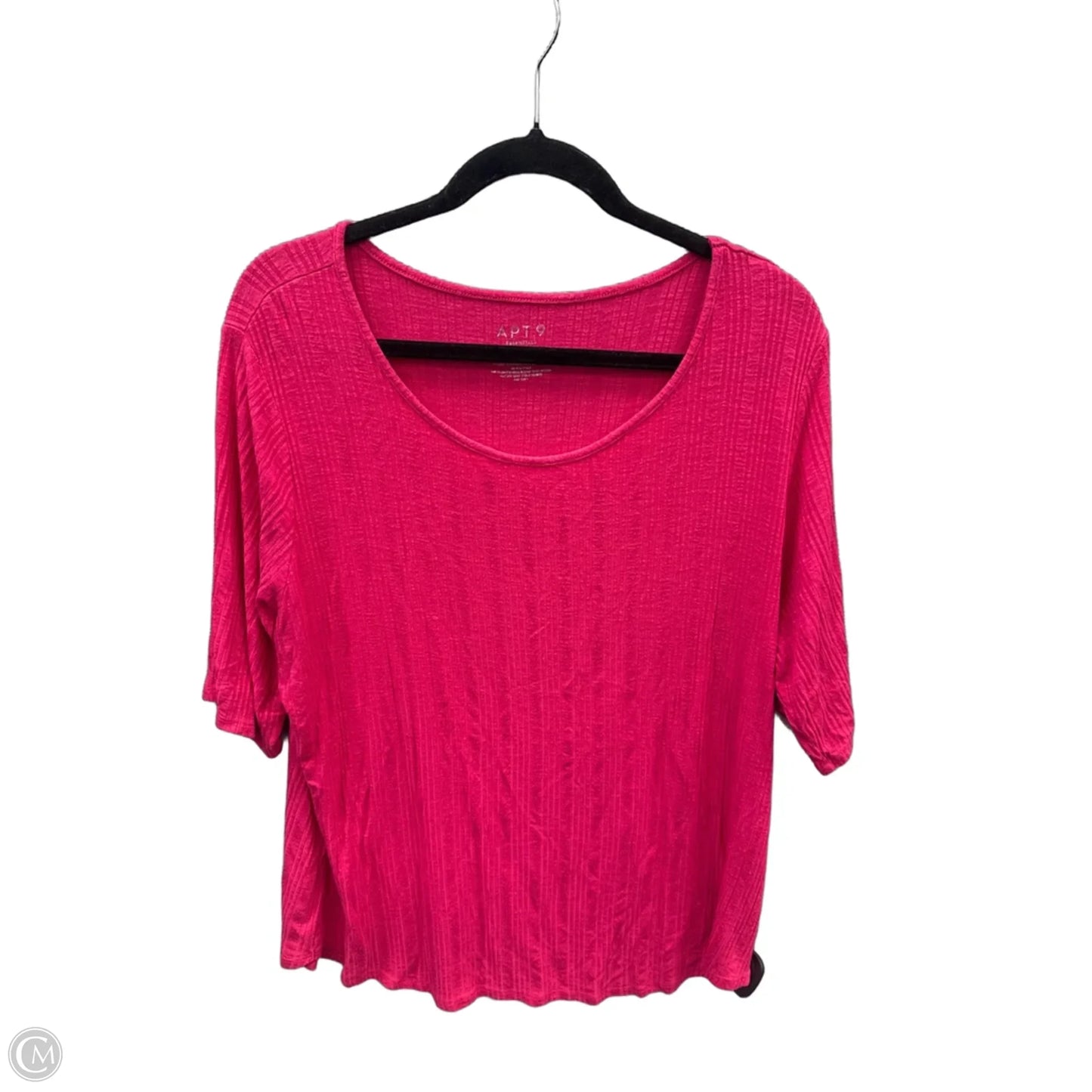 Tunic Short Sleeve By Apt 9 In Pink, Size: Xl