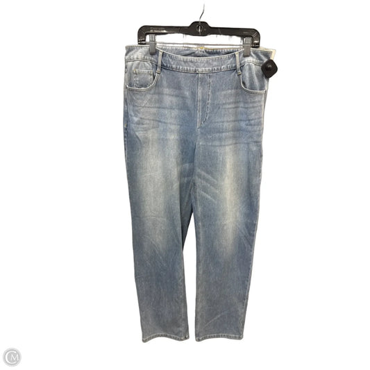 Jeans Straight By Halara In Blue Denim, Size: 16