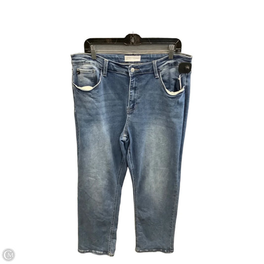 Jeans Straight By Kancan In Blue Denim, Size: 14