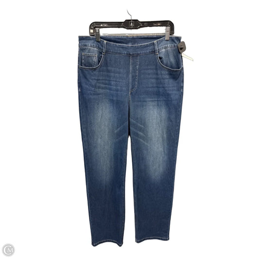 Jeans Wide Leg By Halara In Blue Denim, Size: 16