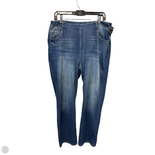Jeans Straight By Halara In Blue Denim, Size: 14
