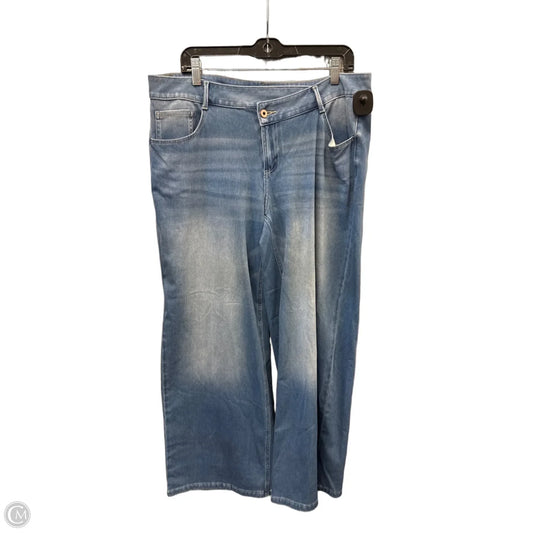 Jeans Wide Leg By Halara In Blue Denim, Size: 14