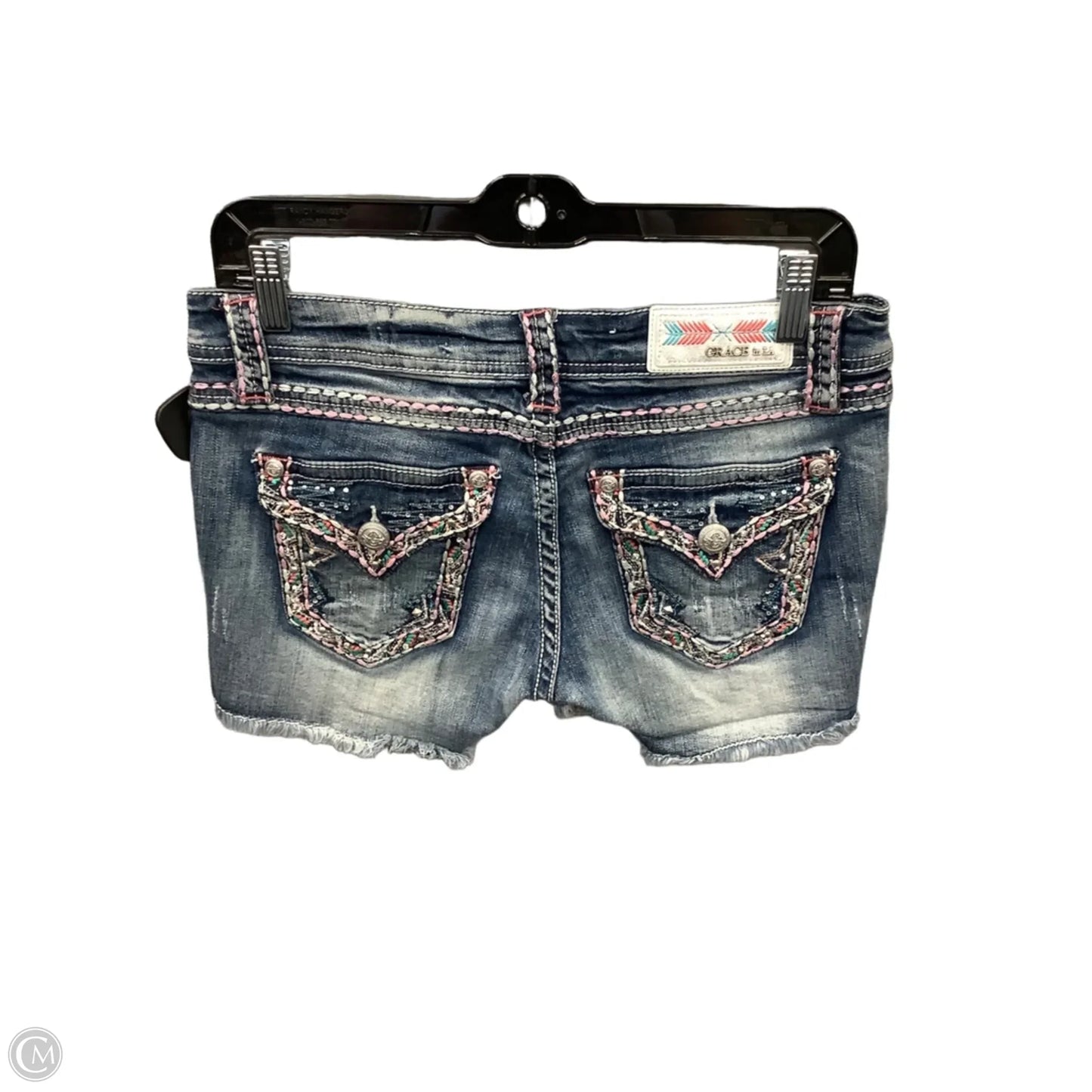 Shorts By Grace In Blue Denim, Size: 6