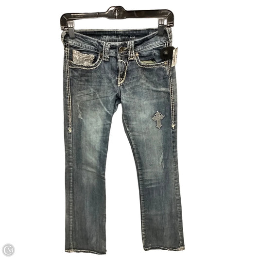 Jeans Boot Cut By Cmb In Blue Denim, Size: 0