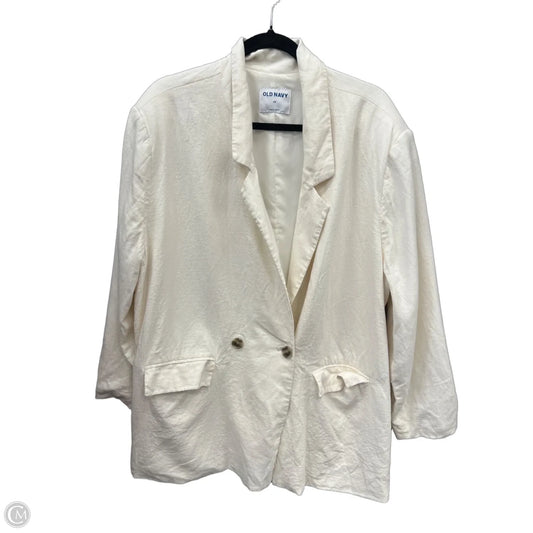 Blazer By Old Navy In White, Size: 2x