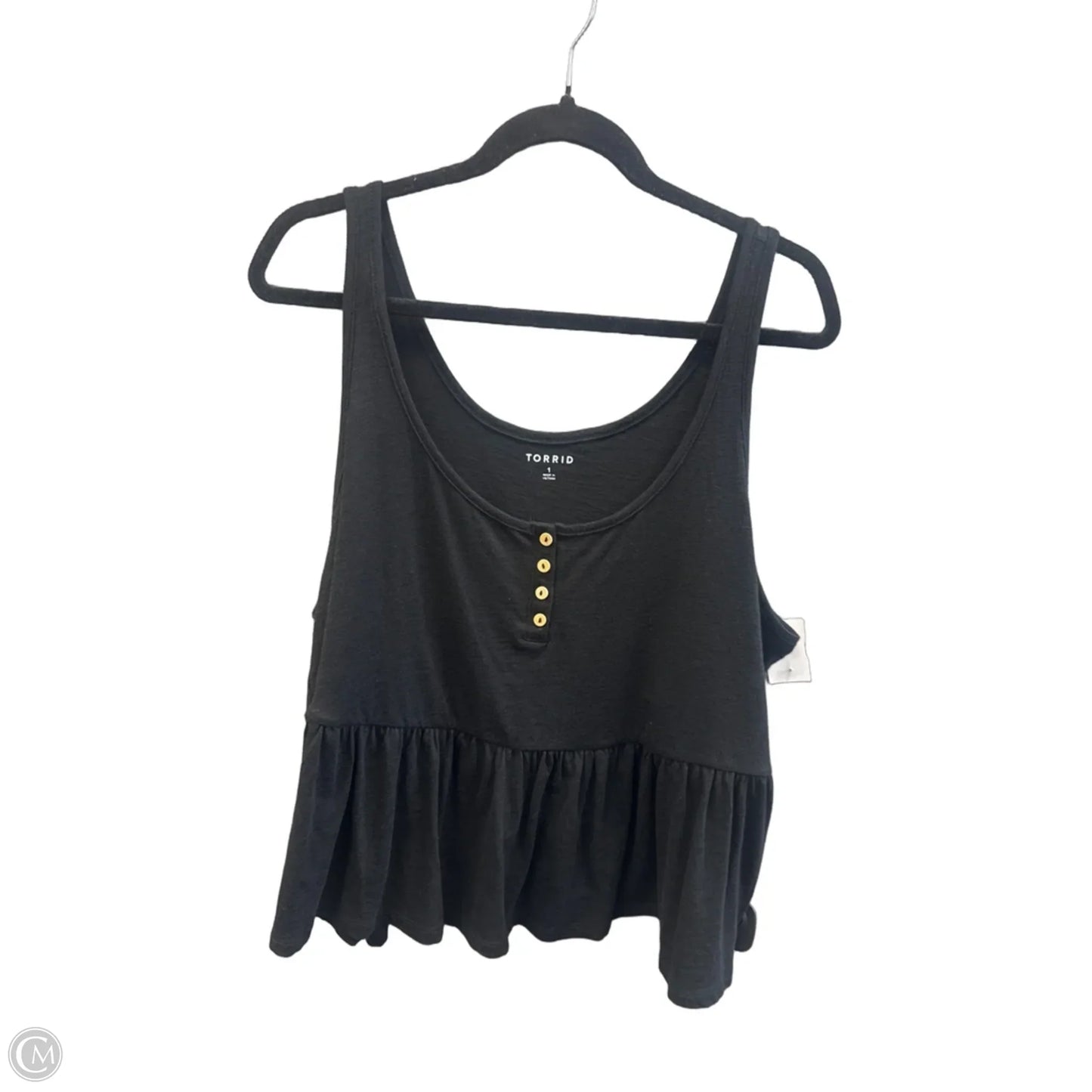 Top Sleeveless By Torrid In Black, Size: 1x