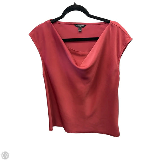Top Short Sleeve By Banana Republic In Red, Size: M