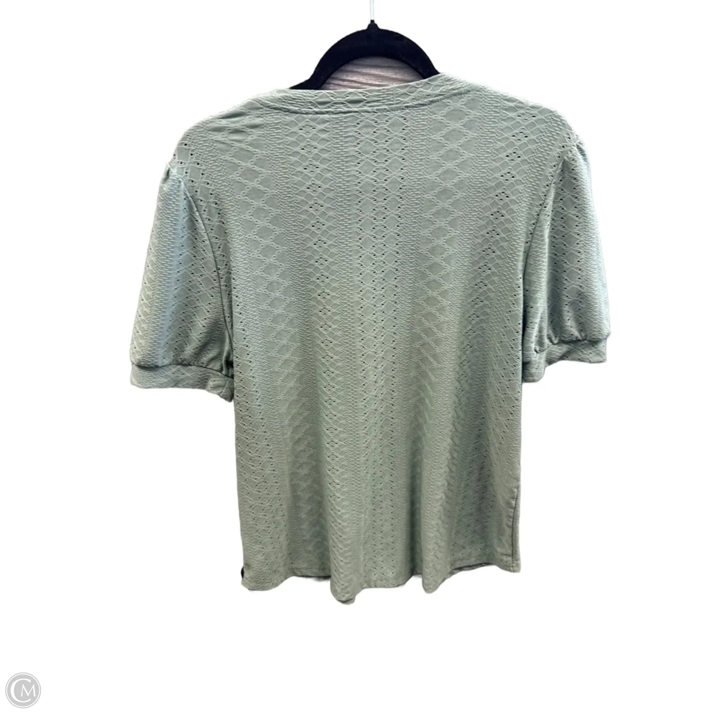 Top Short Sleeve By Emery Rose In Green, Size: L
