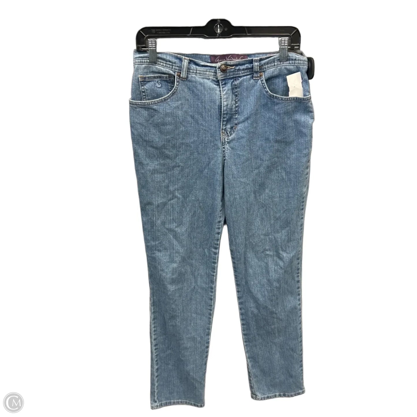 Jeans Straight By Gloria Vanderbilt In Blue Denim, Size: 6