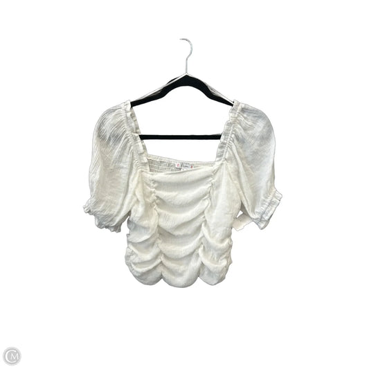 Top Short Sleeve By L Love In White, Size: M