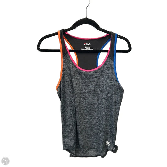 Athletic Tank Top By Fila In Grey, Size: M
