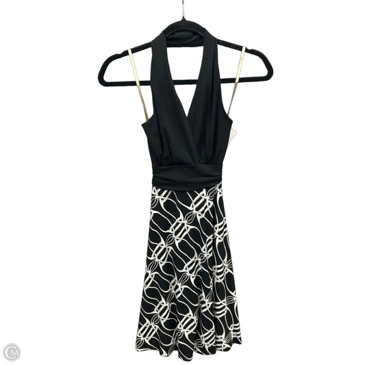 Dress Casual Midi By Clothes Mentor In Black & White, Size: S