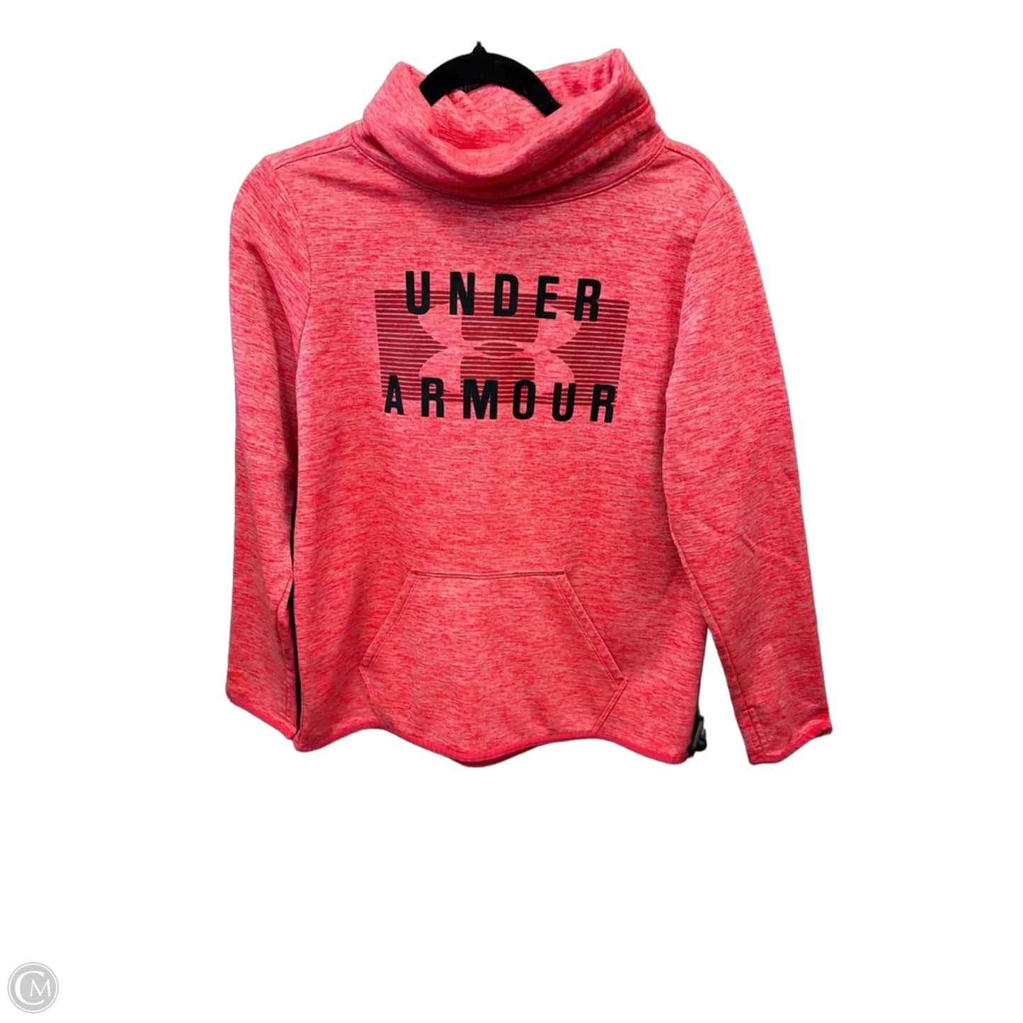 Athletic Top Long Sleeve Crewneck By Under Armour In Pink, Size: M