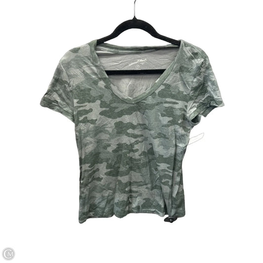 Top Short Sleeve By Universal Thread In Camouflage Print, Size: S