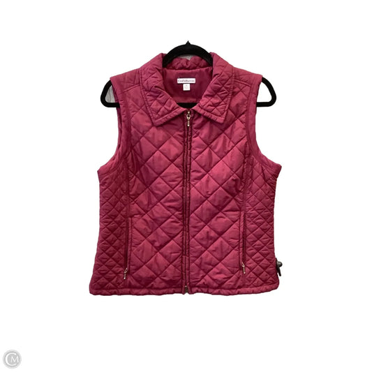 Vest Puffer & Quilted By Croft And Barrow In Red, Size: M