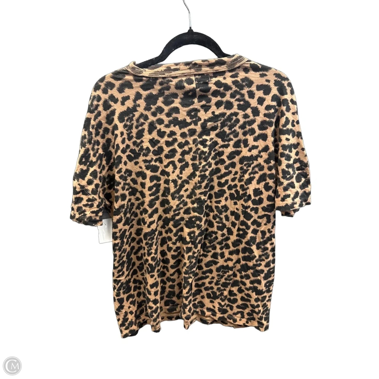 Top Short Sleeve By Aerie In Animal Print, Size: Sp