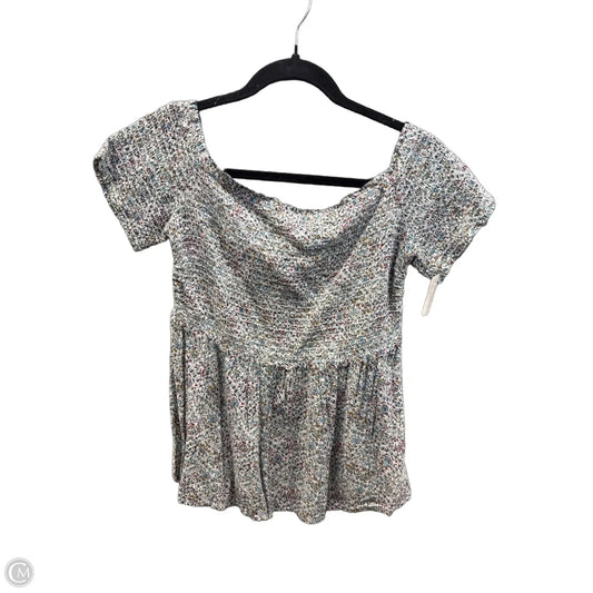 Top Short Sleeve By Old Navy In Floral Print, Size: M