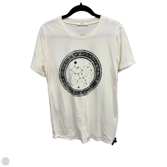 Top Short Sleeve By Tres Bien In Cream, Size: L