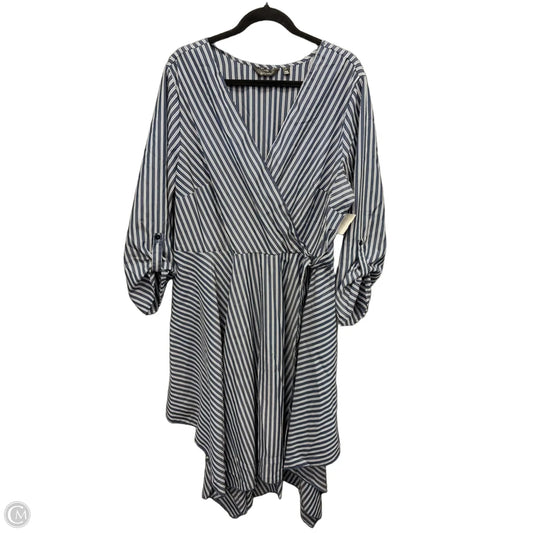 Dress Casual Midi By Mlle Gabrielle In Striped Pattern, Size: 2x