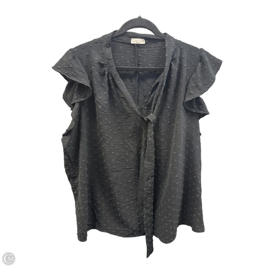 Top Sleeveless By Clothes Mentor In Black, Size: 3x