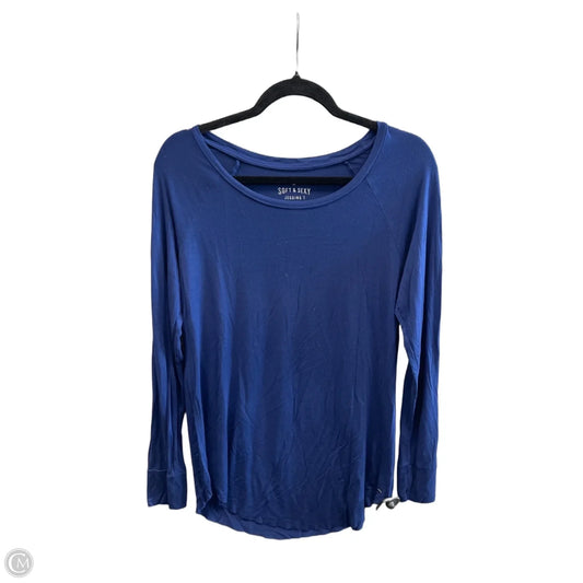 Tunic Long Sleeve By American Eagle In Blue, Size: M
